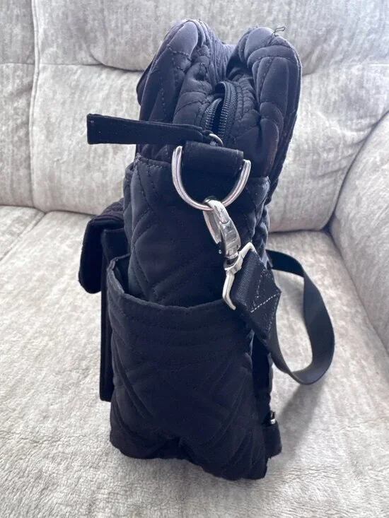 Vera Bradley Make a Change Baby Diaper Bag Black Unisex - Picture 9 of 10